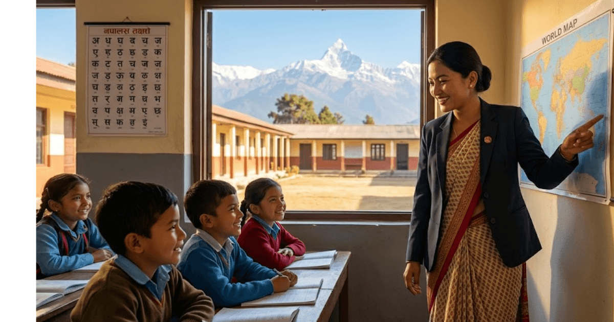 government teacher in a school